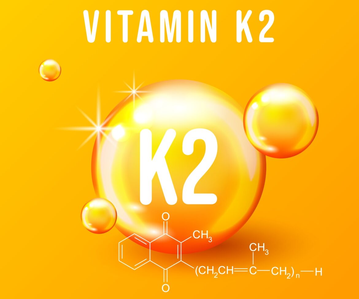 Vitamin,K2,Chemical,Formula,Vector,Illustration.,Vitamin,K2,Structural,Chemical