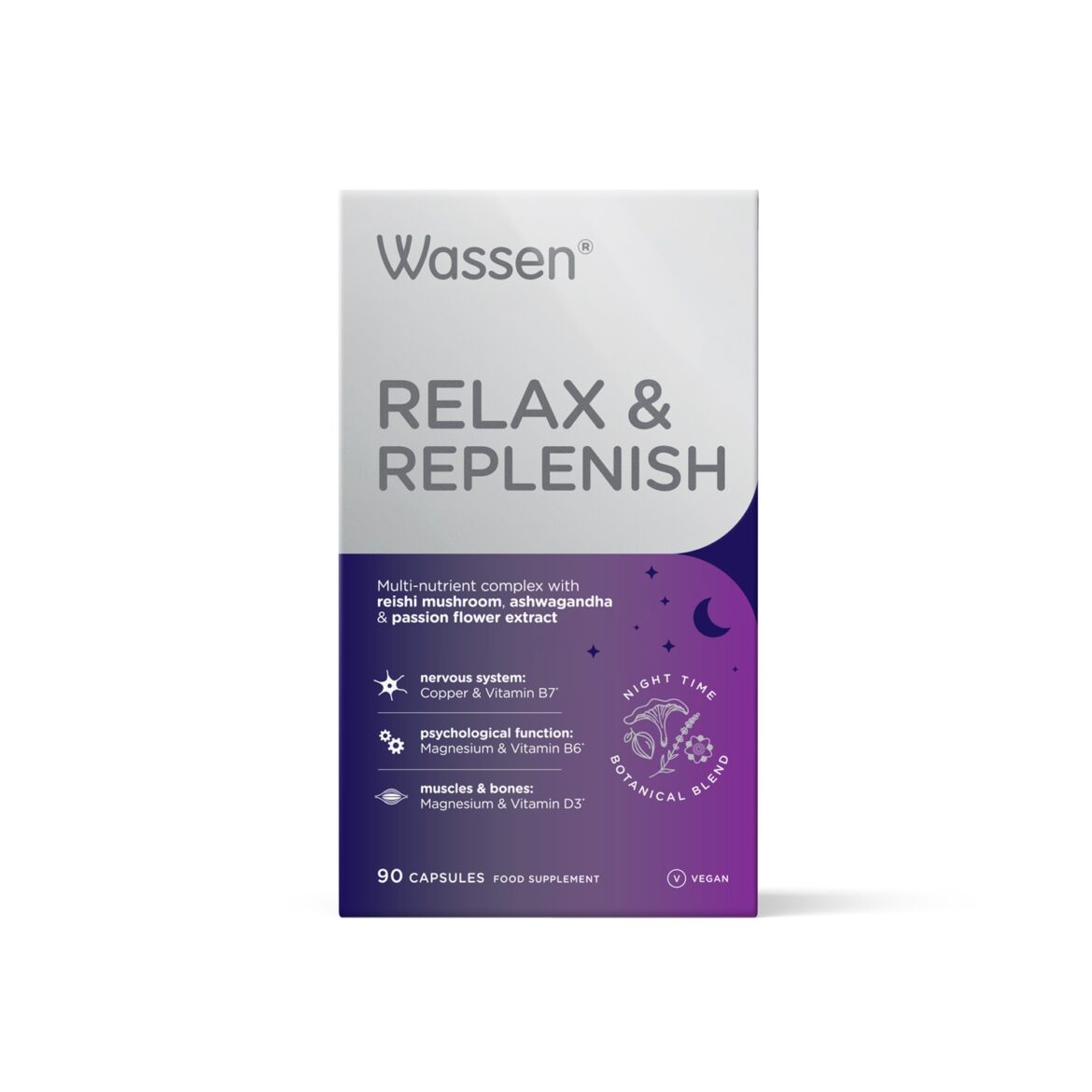 Wassen Relax + Replenish – front view 2